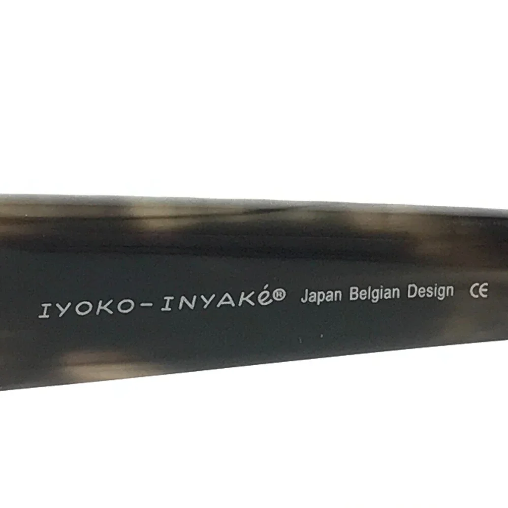 Iyoko-Inyake Eyeglasses Frames IY261 COL.21 Brown Rectangular Full Rim 55-16-140